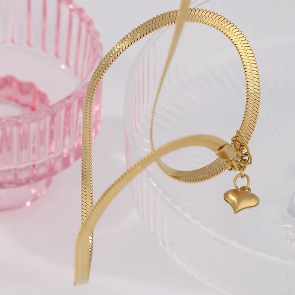 π18K gold plated flat snake chain - Picture 5 of 8